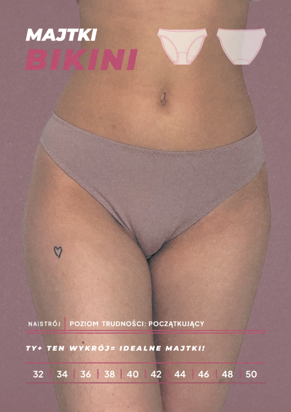 Wykrój na Majtki Bikini