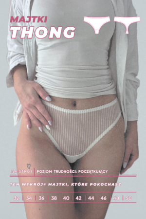 Wykrój na Majtki Thong