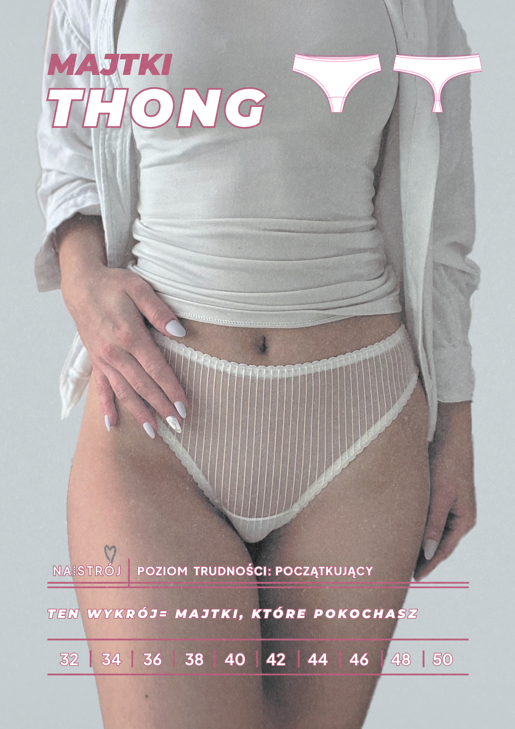 Wykrój na Majtki Thong